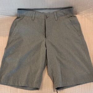 Under Armour Men's Light Gray Flat Front Performance Shorts